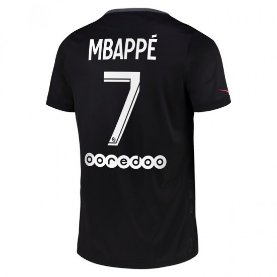 Camisola Paris Saint-Germain Kylian Mbappé 7 Equipamento Terceiro 2021-2022 Manga Curta